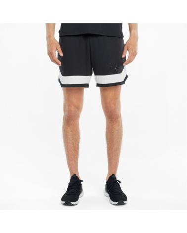 SHORT PUMA TRAIN VENT NKIT 7'' NERO CON DETTAGLI BIANCHI - RIF. 520892-01 NEGRO