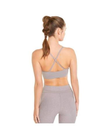 PUMA SOUTIEN-GORGE SPORTIF LOW IMPACT STUDIO QUAIL HEATHER 521602-18 MARRON MARRóN