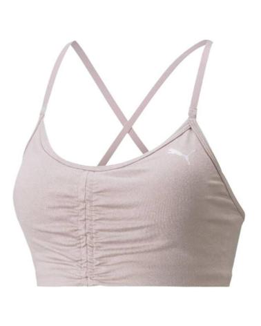 PUMA SOUTIEN-GORGE SPORTIF LOW IMPACT STUDIO QUAIL HEATHER 521602-18 MARRON MARRóN