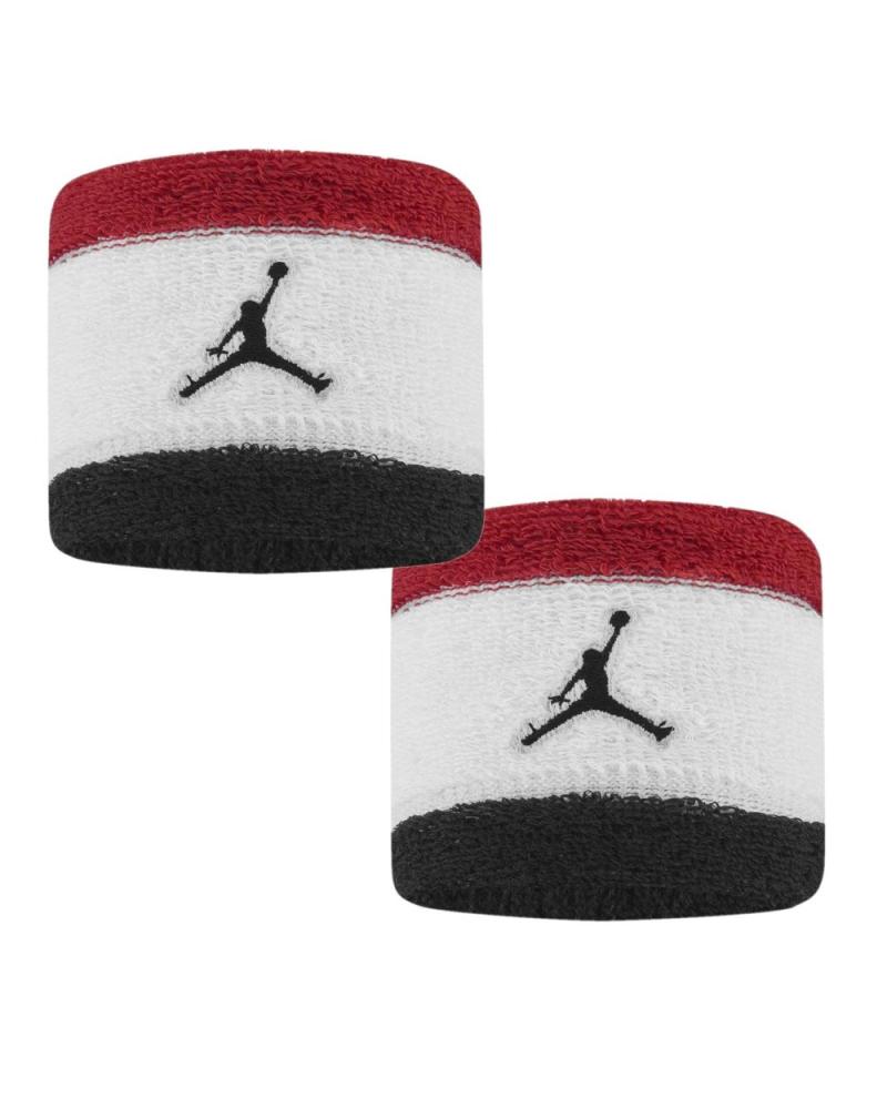 JORDAN P-2 TERRY WRISTBANDS BLACK, WHITE AND RED J100430066 MULTICOLOR