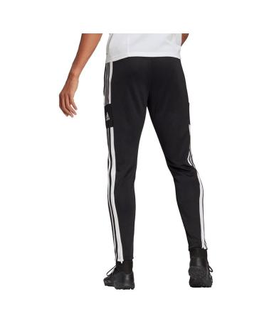 PANTALONE TUTA ADIDAS SQUADRA 21 GT6642 NERO CON STRISCE BIANCHE NEGRO
