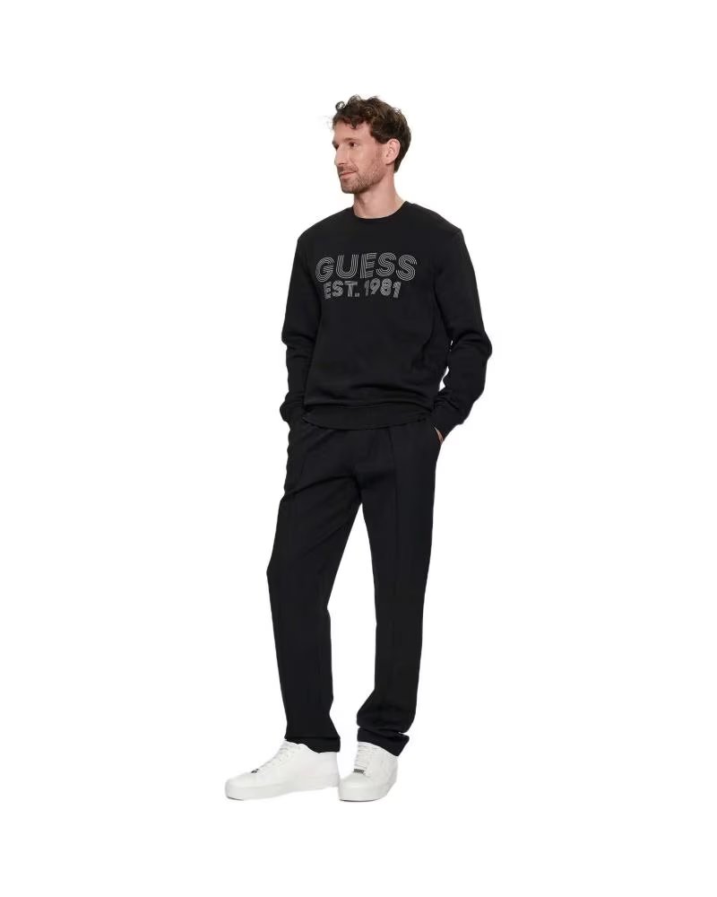 GUESS SUDADERA BEAU SWEATSHIRT EN COLOR PARA HOMBRE NEGRO