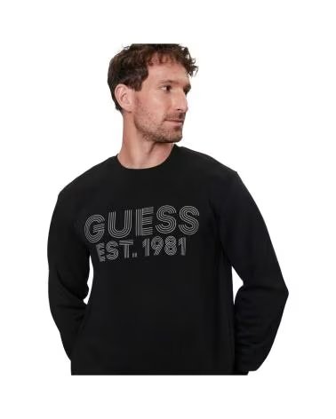GUESS SUDADERA BEAU SWEATSHIRT EN COLOR PARA HOMBRE NEGRO