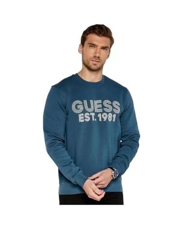 GUESS SUDADERA BEAU SWEATSHIRT EN COLOR PARA HOMBRE AZUL