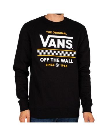 SWEATSHIRT VANS OFF THE WALL STACKTON CREW-B NOIR VN0A7Y3VBLK1 MULTICOLOR
