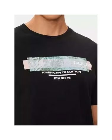 GUESS CAMISETA BOX BACK TEE EN COLOR PARA HOMBRE NEGRO