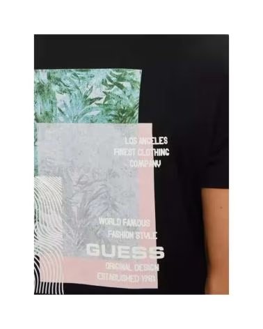 GUESS CAMISETA BOX BACK TEE EN COLOR PARA HOMBRE NEGRO