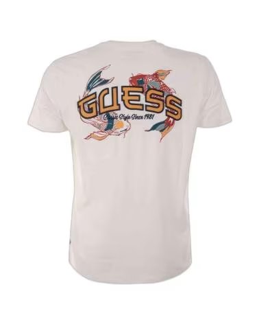 GUESS CAMISETA KOI FIS EN COLOR PARA HOMBRE BEIGE