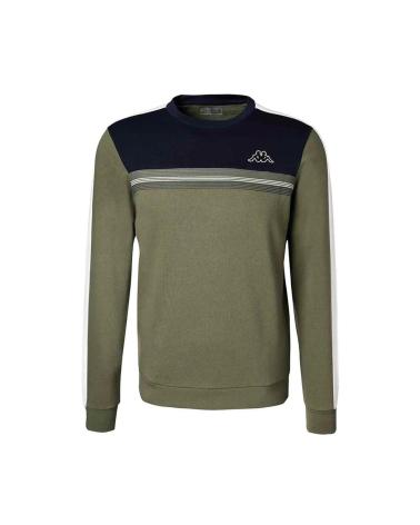 SUDADERA KAPPA IRISSON 35145TW-A02 OLIVA MARINO MULTICOLOR