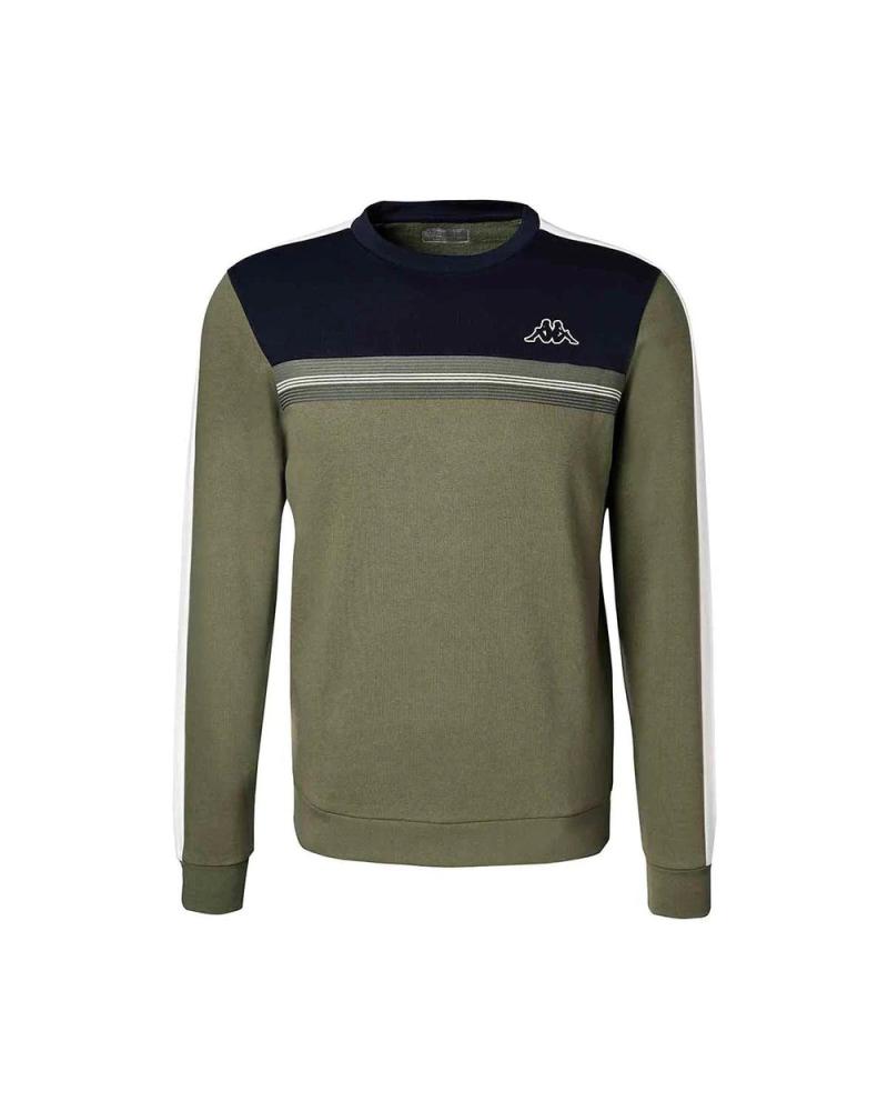 SUDADERA KAPPA IRISSON 35145TW-A02 OLIVA MARINO MULTICOLOR