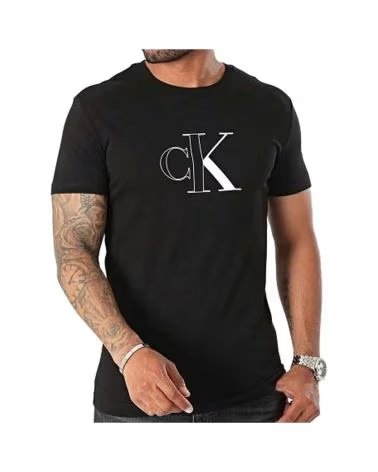 CALVIN KLEIN CAMISETA OUTLINE MONOLOGO EN COLOR PARA HOMBRE NEGRO