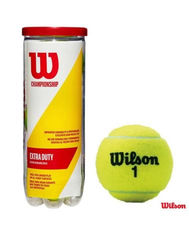 WILSON CHAMPIONSHIP TENNISBÄLLE WRT100101 3ER-PACK GELB AMARILLO