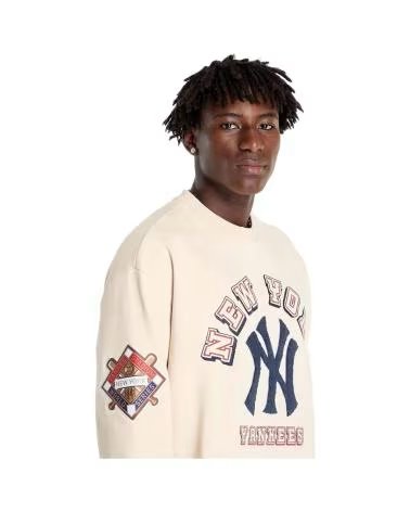 NEW ERA SUDADERA WORLD SERIES EN COLOR PARA HOMBRE BEIGE