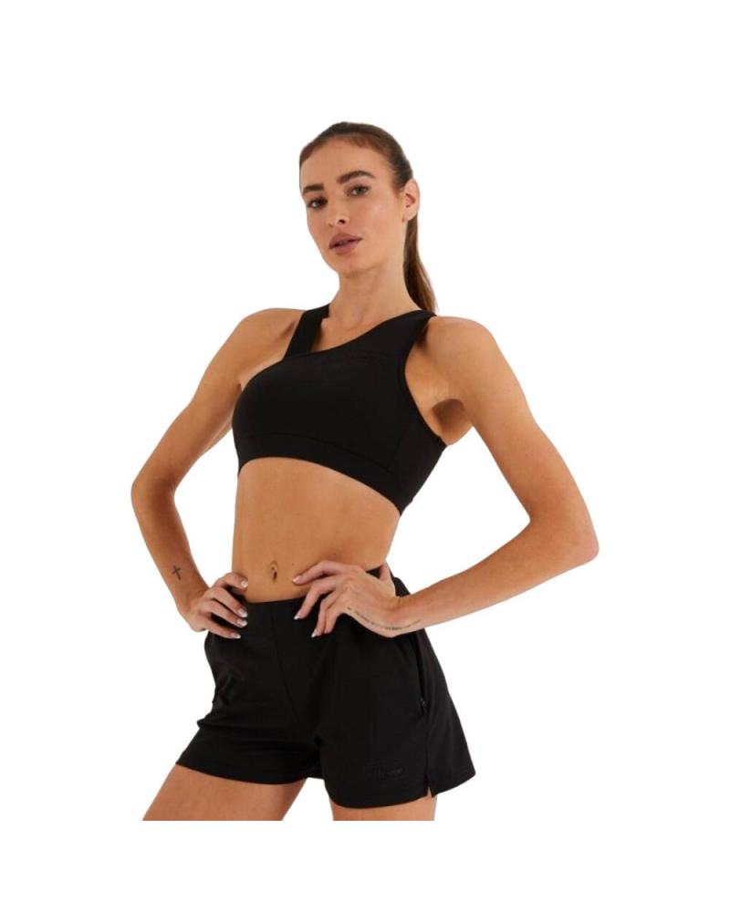 TOP ESPORTIVO ELLESSE PACEY CROP PRETO SRM14327-011 NEGRO