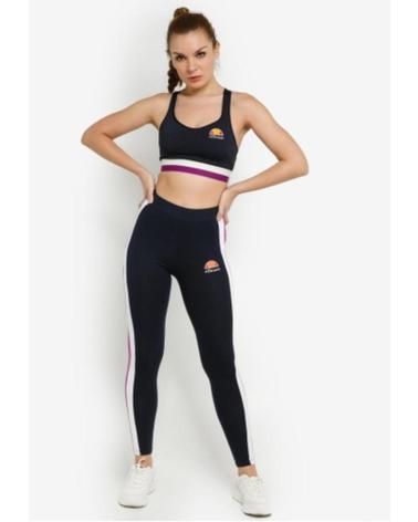 ELLESSE RUSSA SRK12412-429 NAVY BLUE LEGGINGS WITH SIDE STRIPES AZUL MARINO