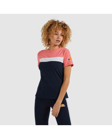 T-SHIRT ELLESSE BECAERT SRI11487-NV BLU MARINO CON BLOCCHI DI COLORE AZUL MARINO