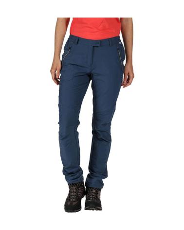 REGATTA HIGHTON HIKING PANTS DARK DENIM NAVY BLUE RWJ217S-8PQ AZUL MARINO
