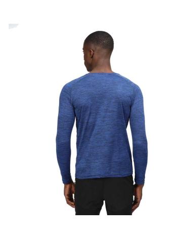 REGATTA LANGARMSHIRT BURLOW SURF SPRAY MARINEBLAU RMT242-46J AZUL MARINO