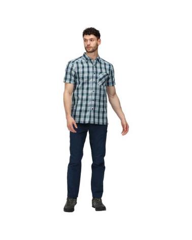 -REGATTA-CAMISA-MINDANO-VI-BLANCO-SHIRT-RMS163-E6I-VERDE