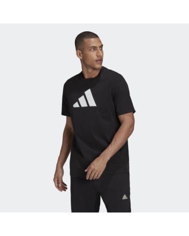 ADIDAS M FI 3BAR T-SHIRT SCHWARZ MIT WEISSEM LOGO HD0893 NEGRO