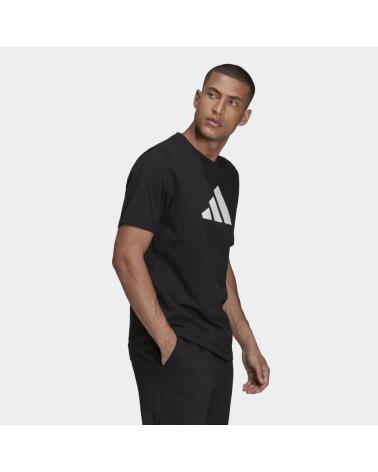 ADIDAS M FI 3BAR T-SHIRT SCHWARZ MIT WEISSEM LOGO HD0893 NEGRO