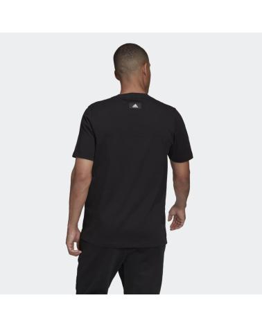 ADIDAS M FI 3BAR T-SHIRT SCHWARZ MIT WEISSEM LOGO HD0893 NEGRO