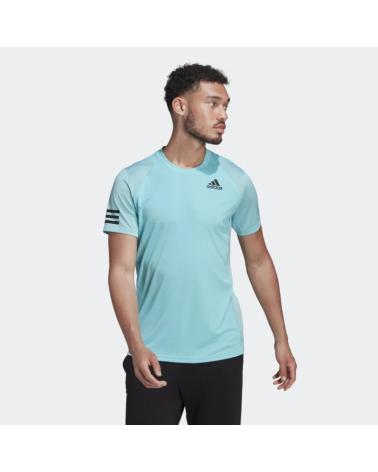 ADIDAS PADEL T-SHIRT CLUB 3STR SEMITUR AQUA HB9076 BLAU AZUL