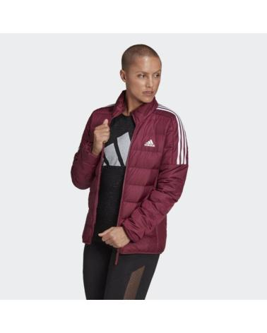 ADIDAS W ESS DOWN JKT JACKE BORDEAUX GT9163 ROJO