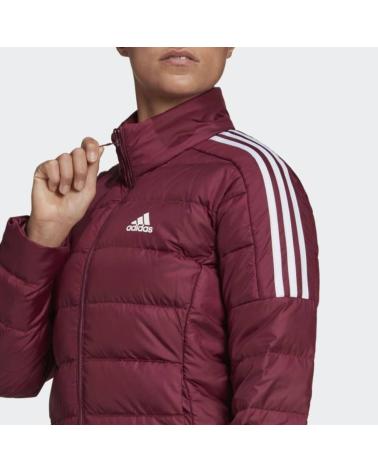 ADIDAS W ESS DOWN JKT JACKE BORDEAUX GT9163 ROJO