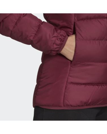 ADIDAS W ESS DOWN JKT JACKE BORDEAUX GT9163 ROJO