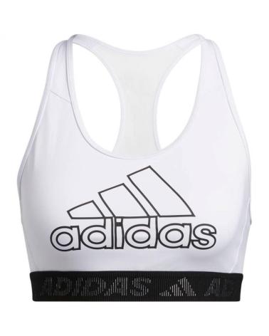 ADIDAS DRST BOS B SPORTS BRA WHITE BLACK GM2828 BLANCO