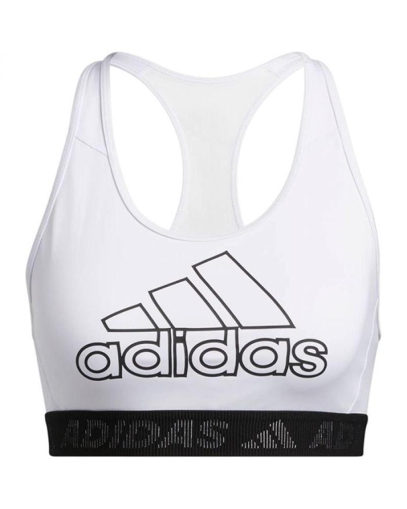 ADIDAS DRST BOS B SPORTS BRA WHITE BLACK GM2828 BLANCO