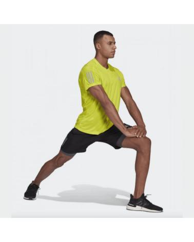 T-SHIRT DE CORRIDA ADIDAS OWN THE RUN AMARELO FLUORESCENTE GJ9965 AMARILLO