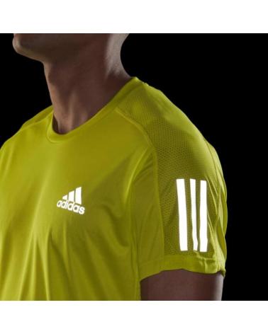 T-SHIRT DE CORRIDA ADIDAS OWN THE RUN AMARELO FLUORESCENTE GJ9965 AMARILLO