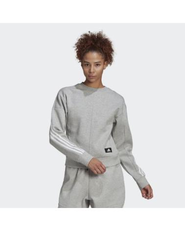 SWEAT-SHIRT FEMME ADIDAS W FI 3S COL ROND GRIS GJ5447 GRIS