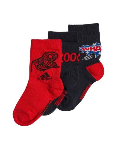 MEIAS ADIDAS SPIDERMAN PACK DE 3 SOCKS GE3297 MULTICOLOR MULTICOLOR