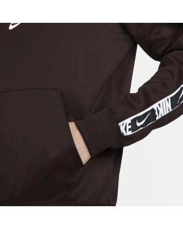 NIKE NSW REPEAT PK HZ TOP SWEATSHIRT DM4674-203 BRAUN SCHWARZ MARRóN