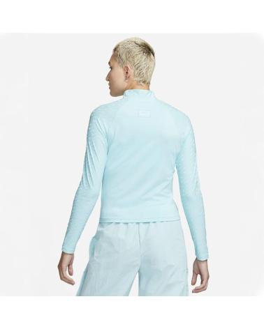 NIKE NSW ICN CLSH MOCK LS T-SHIRT DD5098-482 HELLBLAU AZUL