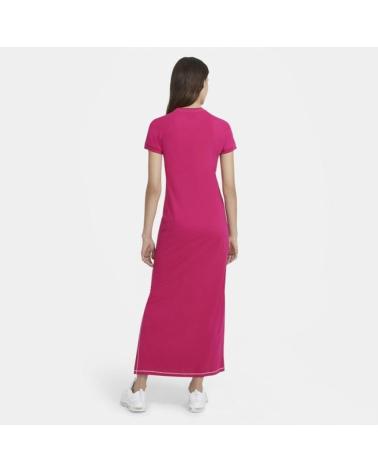VESTITO LUNGO NIKE W NSW ICN CLSH FUCSIA DC5290-615 ROSA