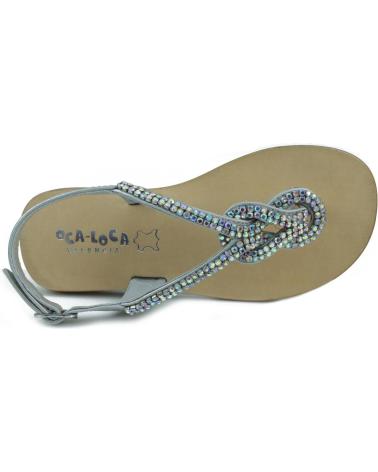 Sandalias de Niña OCA LOCA SHOES OCA LOCA ESCLAVA VALENCIA SANDALIA PLATA