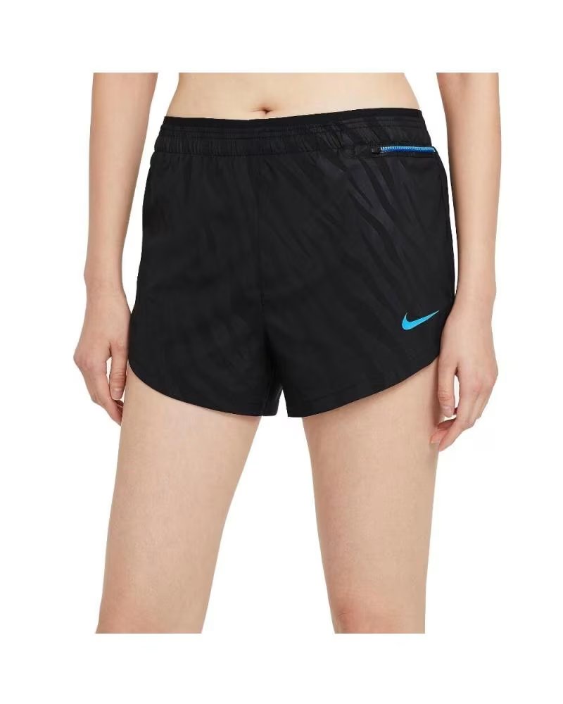 NIKE W NK ICN CLSH TEMPO LUXE BLACK SHORTS FOR WOMEN CZ9561-010 NEGRO
