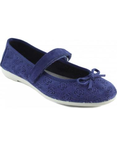 Bailarinas per Bambina VUL-LADI VUL LADI SERRAJE TINTA ZAPATO NINA AZUL