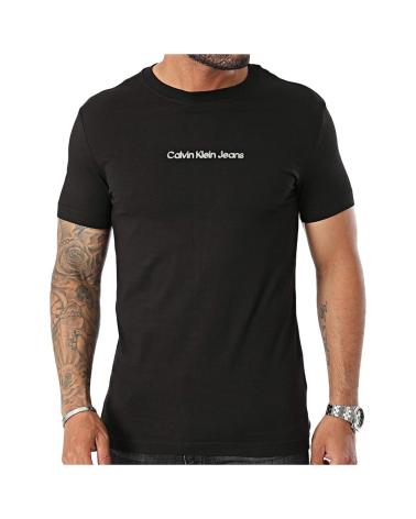 CALVIN KLEIN TWO TONE INSTITUTION T-SHIRT SCHWARZ NEGRO