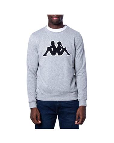 KAPPA SUDADERA AIRIVIT LOGO GRIS NEGRO HOODIE 3032BZ0-902 MULTICOLOR
