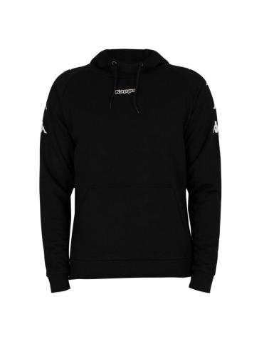 -KAPPA-SUDADERA-KORTUS-BLANCO-HOODIE-3114FMW-A02-NEGRO