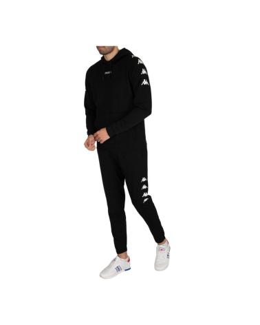 -KAPPA-SUDADERA-KORTUS-BLANCO-HOODIE-3114FMW-A02-NEGRO