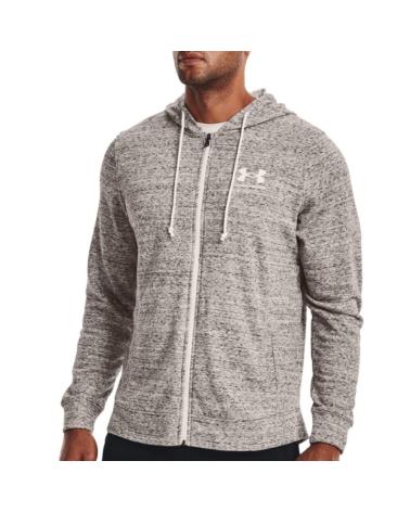 SWEAT À CAPUCHE UNDER ARMOUR RIVAL TERRY LC FZ 1370409-112 GRIS GRIS