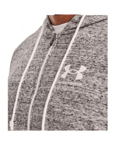 SWEAT À CAPUCHE UNDER ARMOUR RIVAL TERRY LC FZ 1370409-112 GRIS GRIS