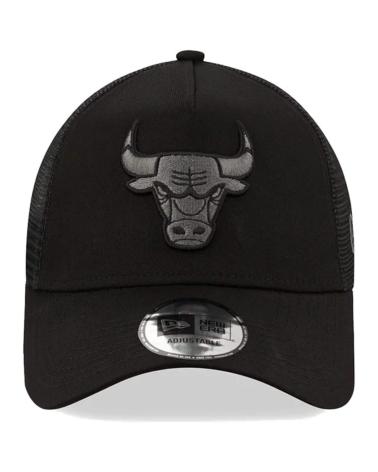 BONÉ NEW ERA TEAM LOGO CHICAGO BULLS PRETO MONOCROMÁTICO NEGRO