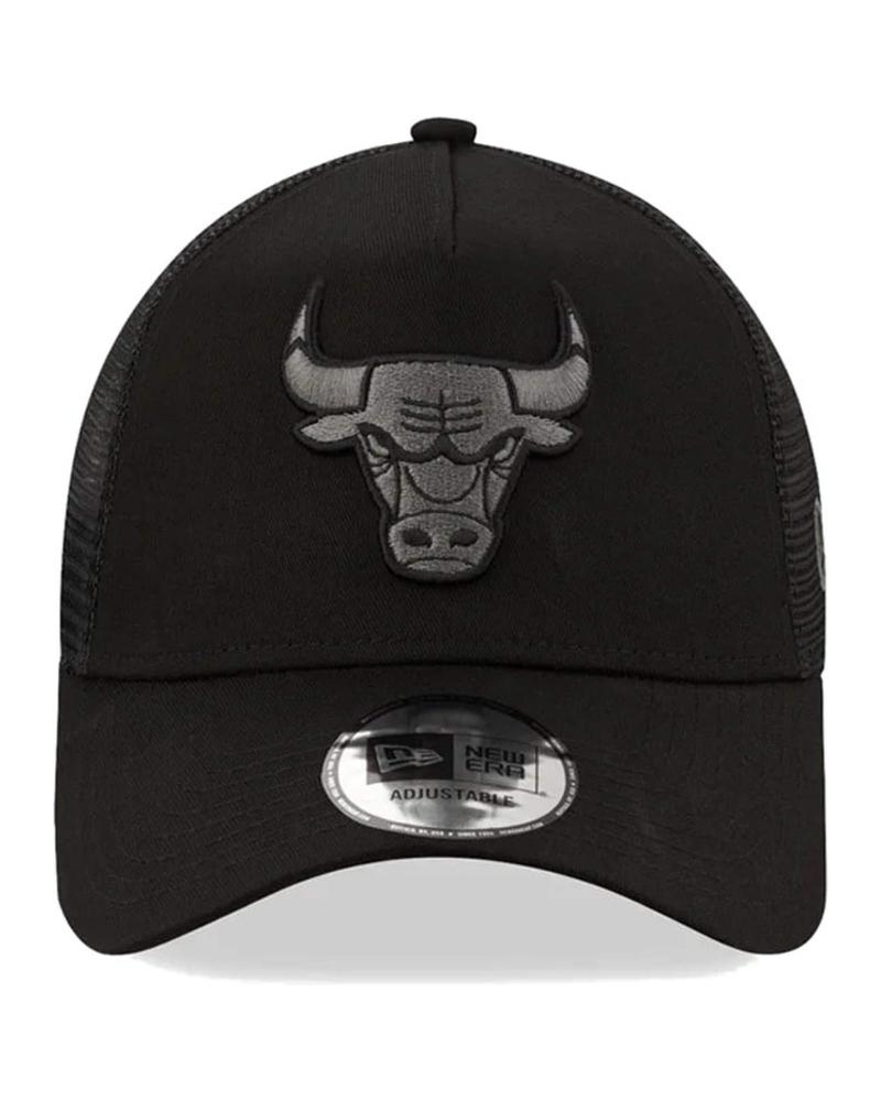 CAPPELLINO NEW ERA TEAM LOGO CHICAGO BULLS NERO MONOCROMATICO NEGRO